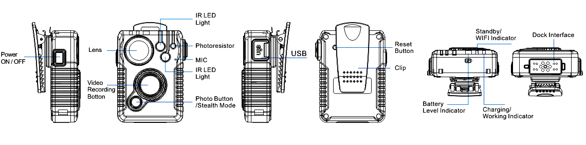 New WiFi Body Camera A16
