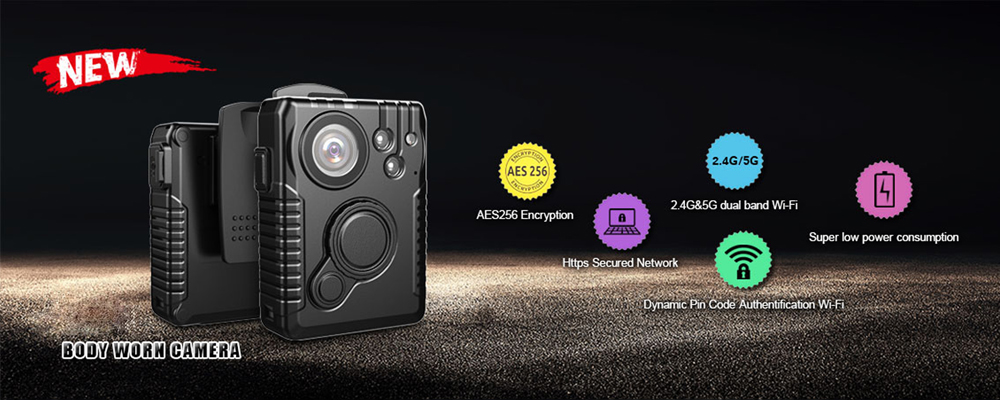 NEW ITEM: Ambarella A12 AES256 Police Wi-Fi Body Camera